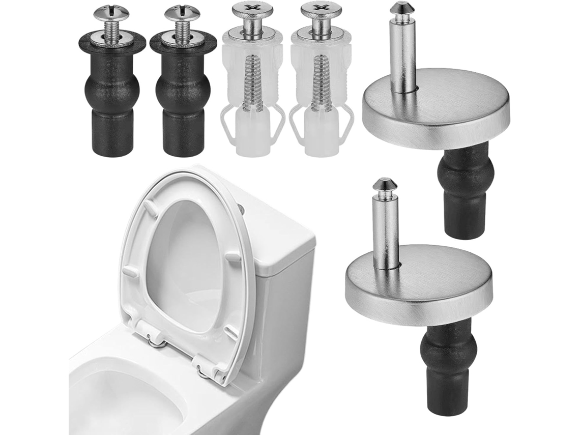 Conjunto De 6 Parafusos Para Tampa De Sanita. Parafusos Universais De Substituição Com Buchas De Borracha Expansíveis E Parafusos