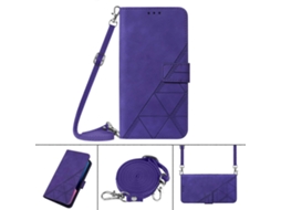 Capa De Celular Transversal De Couro Com Relevo 3d Para Motorola Moto G9 / G9 Play