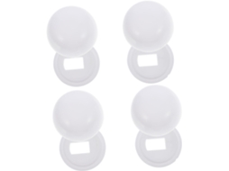 Tampas De Substituição Fuso Vaso Sanitário, Em Plástico, 4 Pares, Brancas