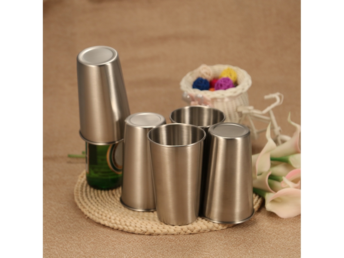 Copo de Inox LAXISCREED 5pcs Resistente a Quedas