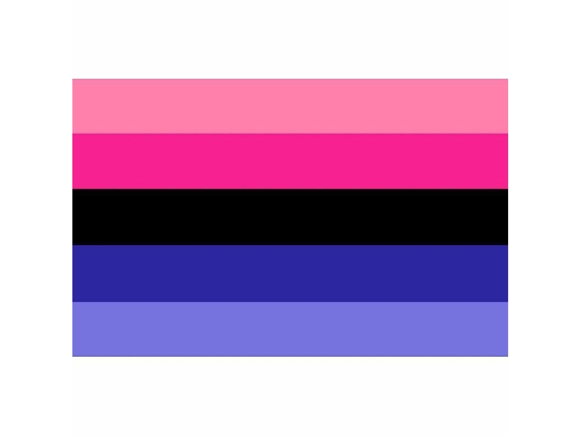 Bandera Omnisexual De 90x150 Cm, Material Poliéster, Peso 80g, Hecho Con Doble Costura 90 X 150 Cm