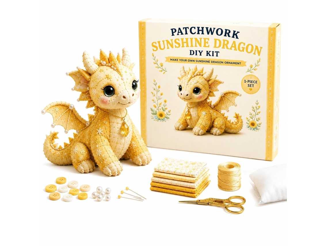 Kit De Costura E Patchwork (dragão Do Sol - Modelo 48)