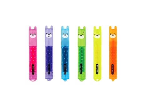 Conjunto de 6 Mini Sublinhadores LEGAMI Teddy'S Mood