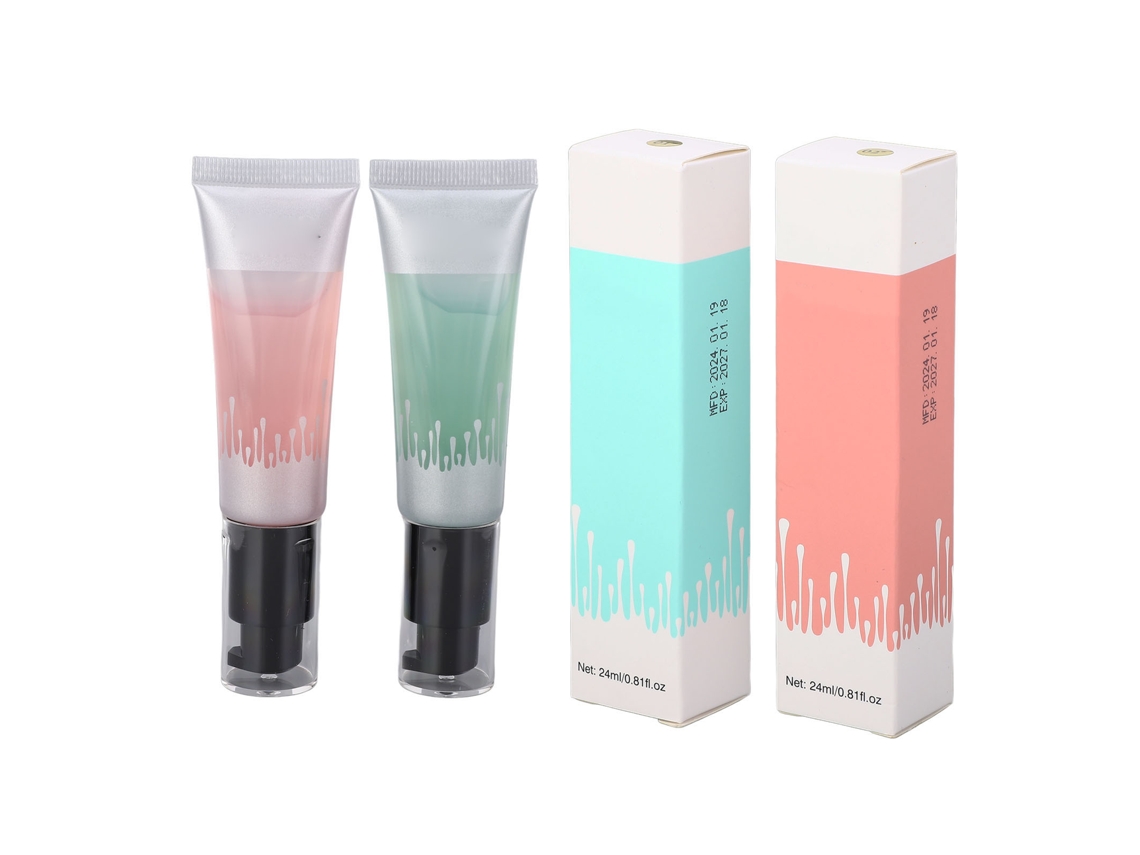 2pcs Primer Gel Facial Hidratante E Iluminador 24ml Para Maquiagem Com Textura Gel