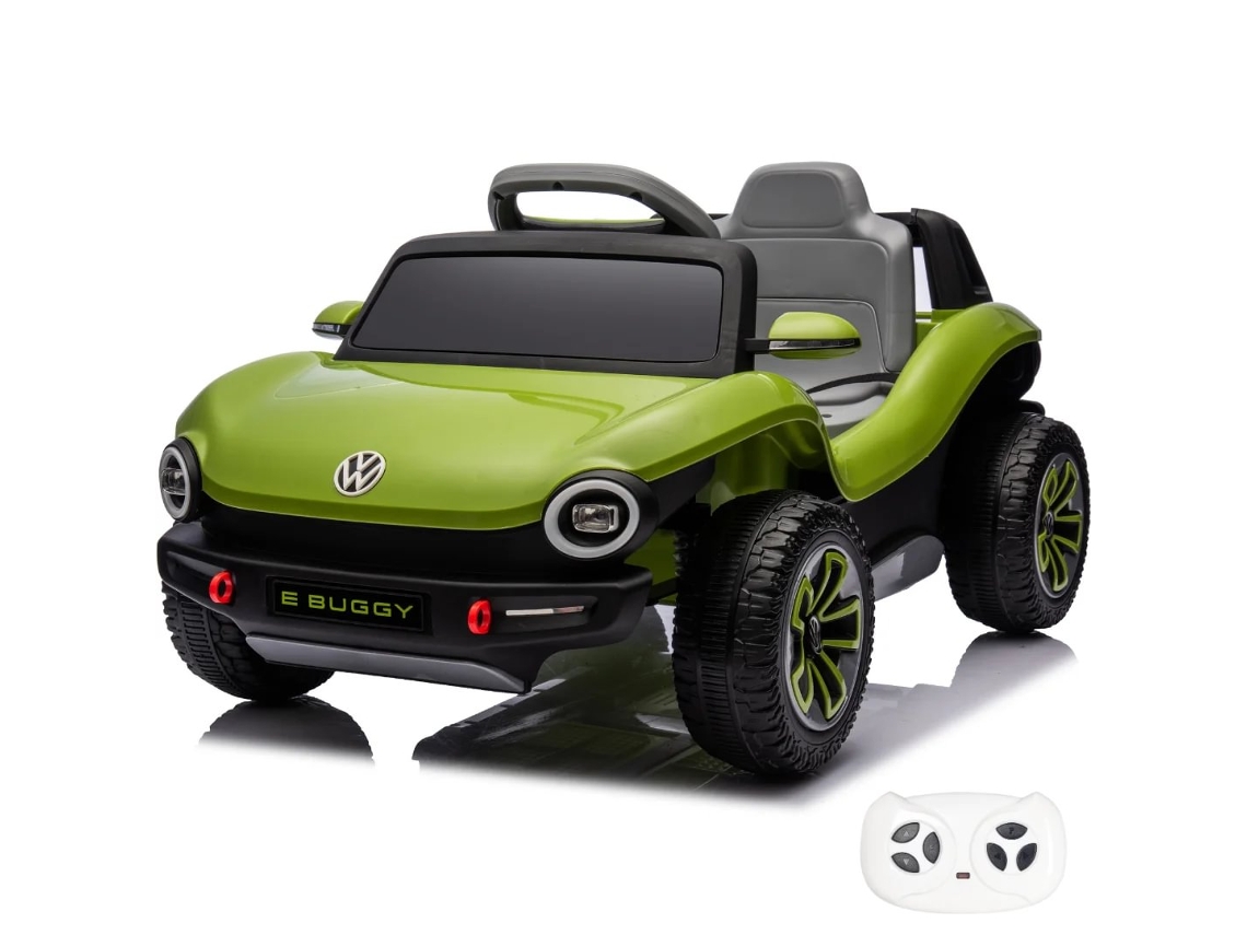 Volkswagen E-buggy 12v Carro Elétrico Para Crianças 1 A 5 Anos –  Carro Infantil Com Led, Bluetooth &amp; Porta-bagagens – Verde