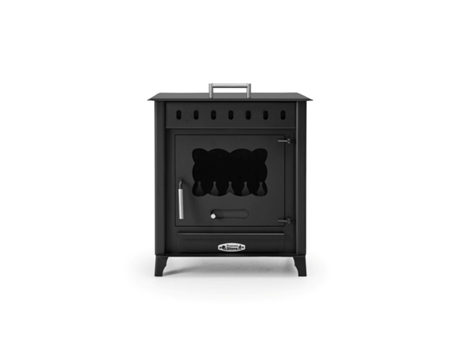 Estufa de Lenha Média PRENSA STOVE 12,6Kw com Forno e Saída Traseira