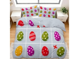 Capa de Edredom Infantil em Microfibra Fronha 200x200 Cm, 65x65 Cm
