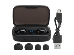 Fones De Ouvido Intra Auriculares Bluetooth Tws, Sem Fio, Com Controle Por Toque E Visor Digital. Ly Ebike