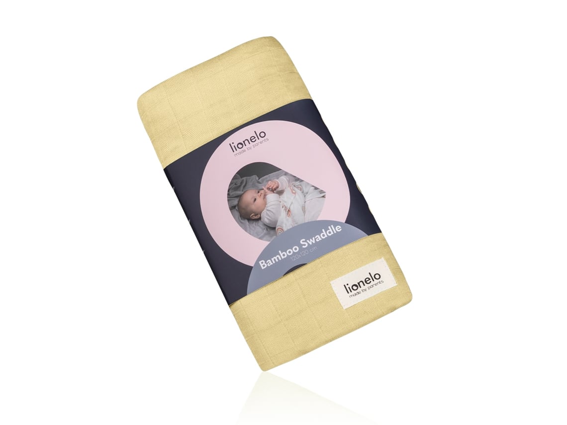 Manta Musselina De Bambu Lionelo Bamboo Swaddle - 120x120cm - 100% Algodão De Bambu - Desde O Nascimento