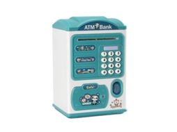 Caja De Ahorros Inteligente Con Huella Digital Y Código Pin Para Niños Atm Automático Abs