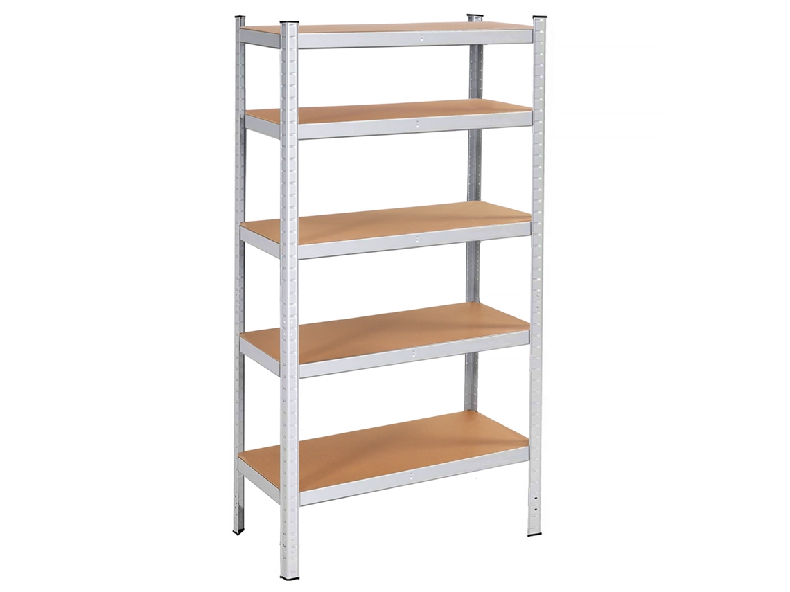 SPRINGOS Estante de Metal para Garagem Ou Porão 90 X 180 X 40 Cm com 5 Prateleiras