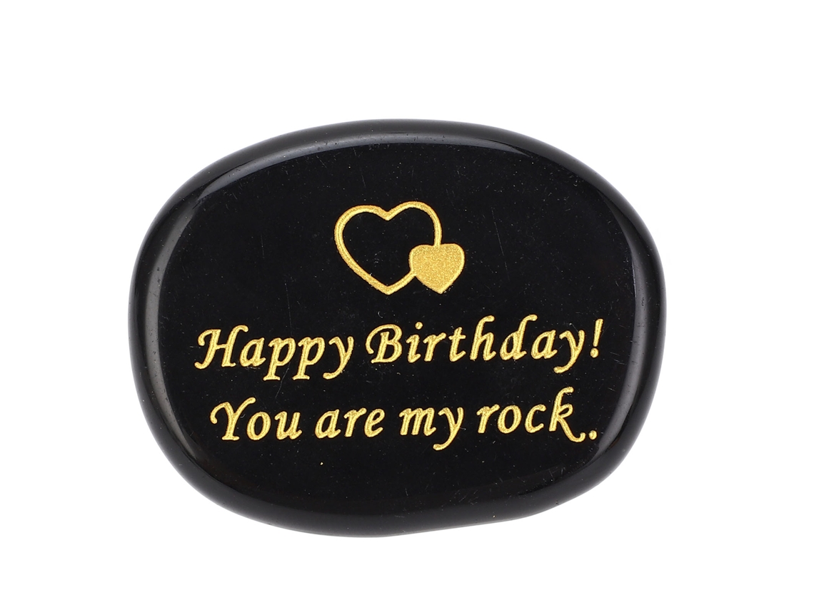 Piedra Inspiradora Grabada Feliz Cumpleaños Eres Mi Roca Piedra De Aliento Motivacional Bolsillo Tipo 2
