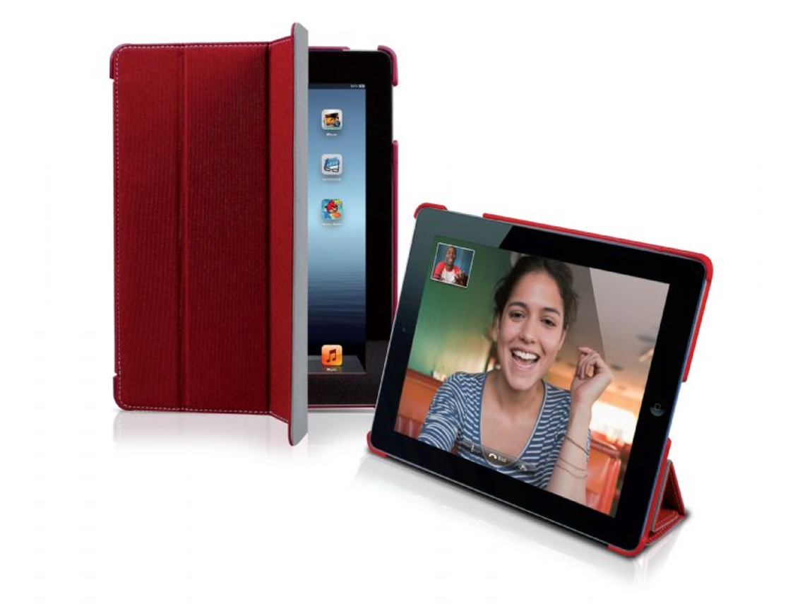 Capa p/ iPad 2 SBS Denim C/ stand - Vermelha