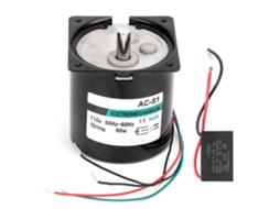 Motor Síncrono YURU 60W com Eixo Excêntrico Imã Permanente Baixa Velocidade 15rpm 110V