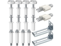 Conjunto De 16 Peças De Ferragens Para Portas De Correr, Para Dobráveis, Pivô Superior De Metal