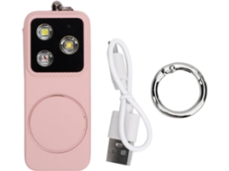 Mini Lanterna Led Recarregável Com Chaveiro, De Bolso Clipe Traseiro,