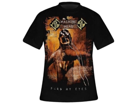 T-shirt Vintage De Mulher Zmdecqnb Machine Head Burn My Algodão Branco (l)