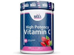 Vitamina C Com Rosehips De Alto Grau 1000mg - 250 Cápsulas De Haya Labs