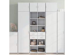Vidaxl Armário Alto 70x42,5x185 Cm Derivados De Madeira Branco