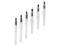Conjunto De 6 Pincéis Profissionais Para Aquarela Sewacc, Em Plástico