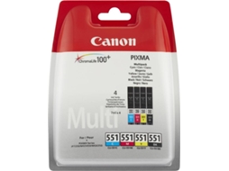 Pack 4 Tinteiros CANON CLI-551 C/M/Y/BK (6508B006)