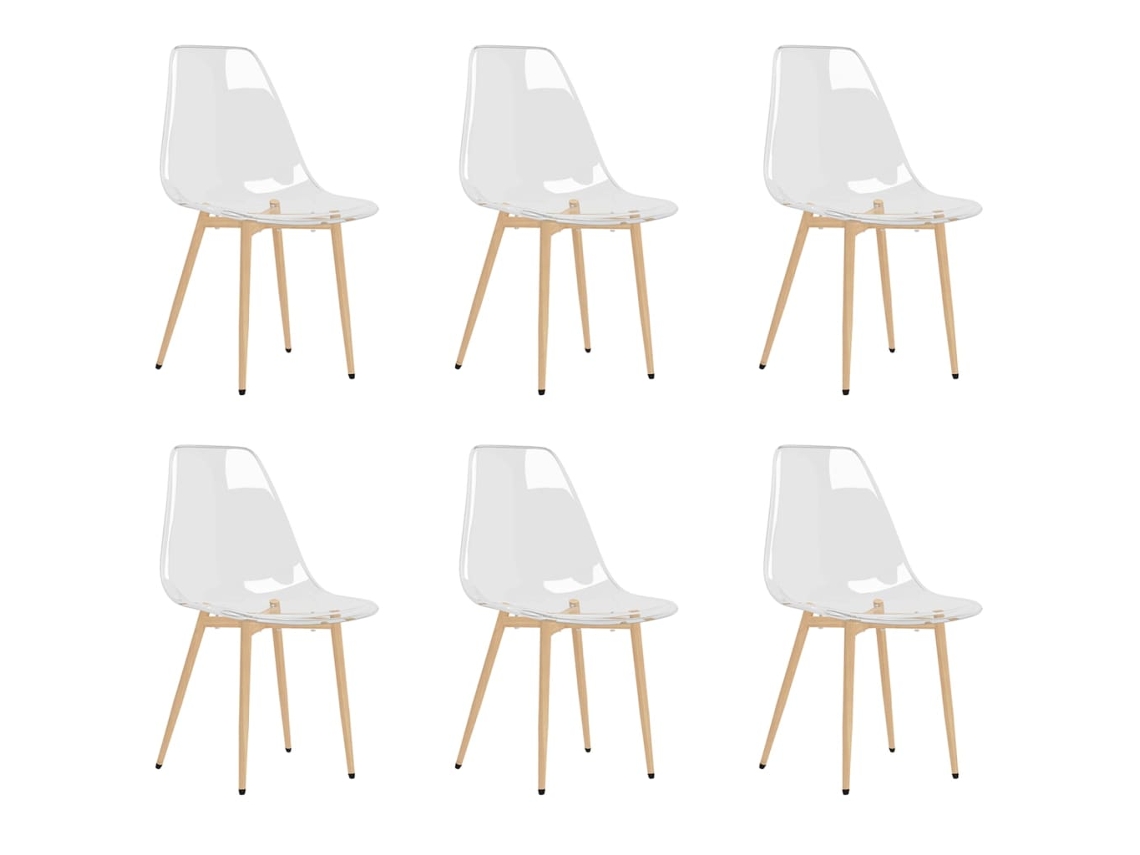 Dining Chair, Dining Chairs Vidaxl Transparente Madeira (n/a)