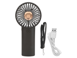 Ventilador Mini Portátil Recarregável com Aromaterapia Preto