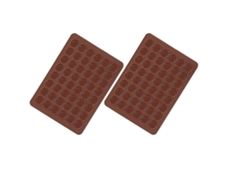 Forma de macarrão de silicone Nova Line, marrom, molde de silicone para chocolate, 2 unidades