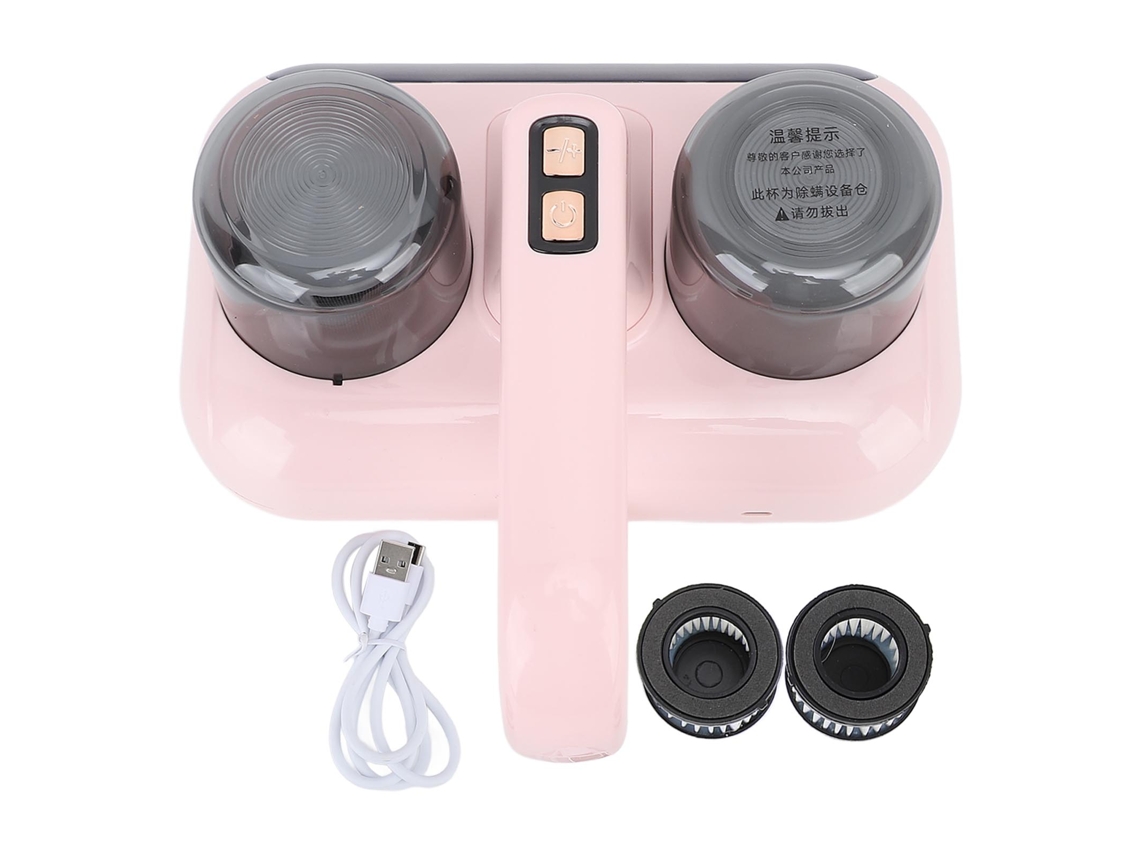 Aspirador de Poeira Sem Fio UV Ultrassônico 80000 Vezes/min Rosa S/MARCA