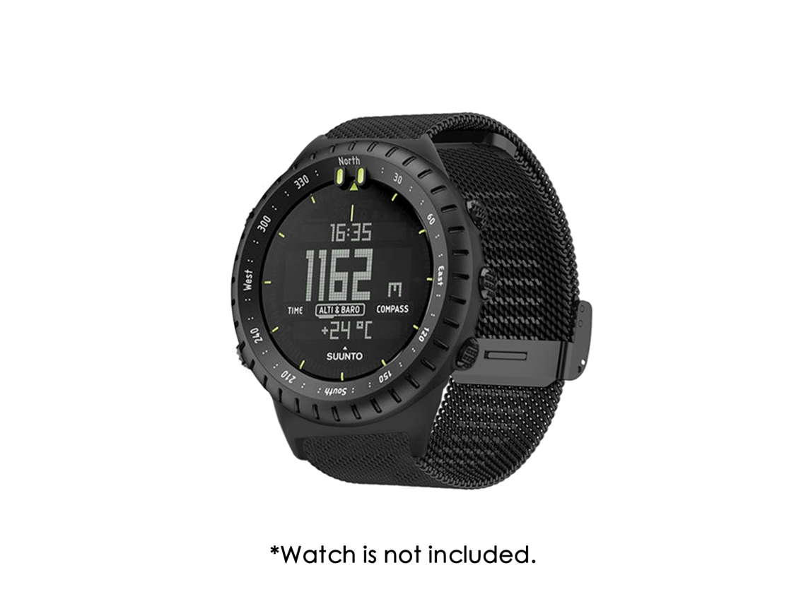 Cinto de Relógio de Grão Metal Head 22mm para Substituição do Fivela Suunto Core EOOCOO