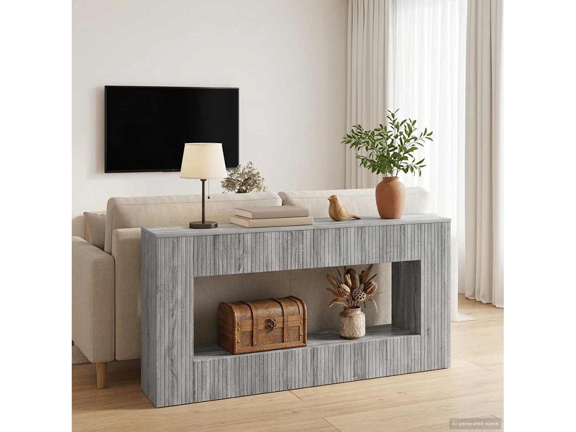 Vidaxl Aparador Sonoma Cinza 155 X 29 X 74 Cm Madeira Engenheirada