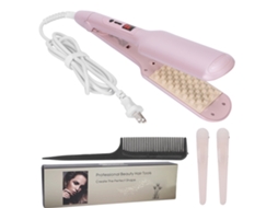 Prensa De Cabelo Volumizador Com Grade Curling Iron Para Cabelo Fluffy Ferramenta De Estilo Cerâmica