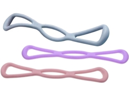 Conjunto De 3 Faixas Elásticas Resistência Em Tpr Para Exercícios Físicos, Com Alta Elasticidade, Portáteis E