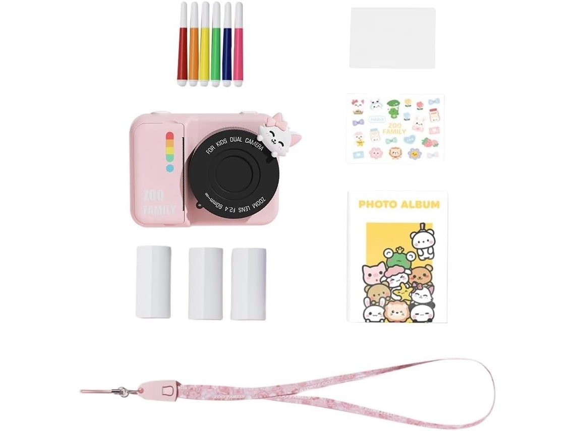 Câmera Fotográfica Infantil Instantânea Com Tela De 3 Polegadas E Wi Fi Hd.