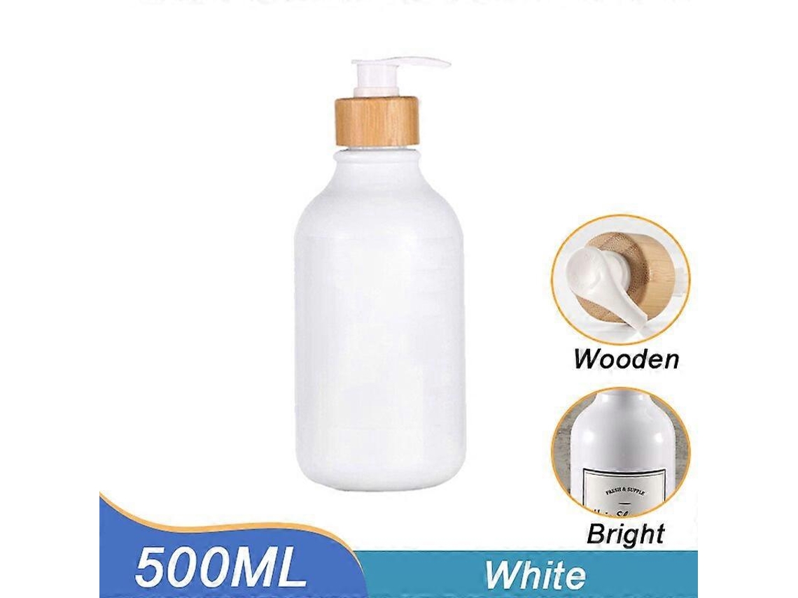 Dispensador de sabonete líquido recarregável de 300/500 ml com pump para xampu, loção, sabonete e reservatório para líquidos. Acessórios Slowmoose.