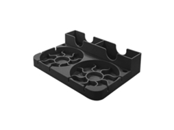 Escorredor De Garrafas De Silicone Preto Com Bandeja Coletora De Gotas, Suporte Para Copos Que Economiza Espaço Na Cozinha.