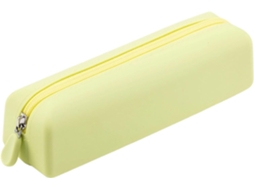 Estojo De Lápis Com Zíper Em Silicone, Porta-lápis Com Capacidade Para Várias Canetas, Acessórios Cosméticos Para Estudantes.