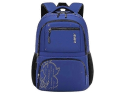 Mochila Estudantil Leve Para Faculdade, Viagens E Uso Casual, Com Vários Compartimentos.
