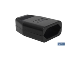 Base enchufe bipolar aerea negra (10a-250v)