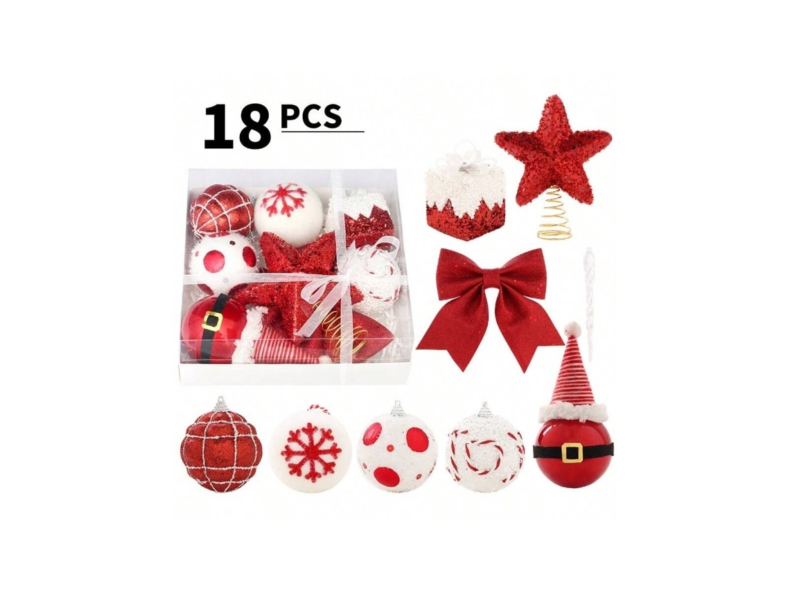 Decoração De Natal, Vermelho E Branco Igvtrade