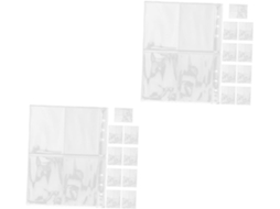 Amosfun 60 Peças Lote De Pochettes Transparentes Para Álbum De Fotos Páginas De Recarga Para Cartes Para