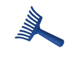 Rastrillo ordeño verdeo puas plastico azul
