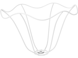 Suporte para Luminária de Mesa Diy com Estrutura Metálica, Modelo 14, Borda Ondulada Irregular. SFUSHOS