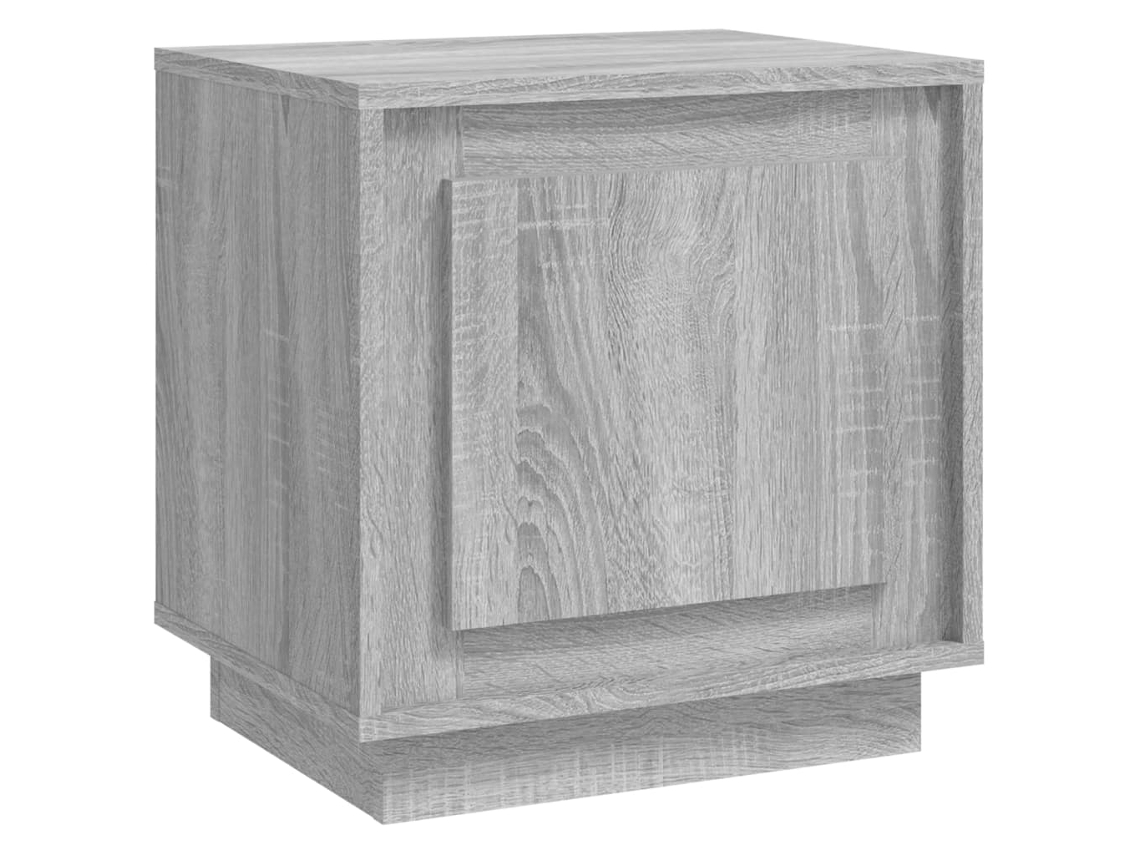 Bedside Cabinet, Bedside Cabinets Vidaxl Cinzeto Madeira Processada (n/a)