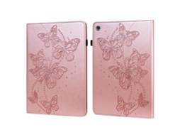 Capa‑flip Horizontal De Couro Halinuia Com Relevo De Borboleta Para Huawei Mediapad M5 Lite 10 Polegadas