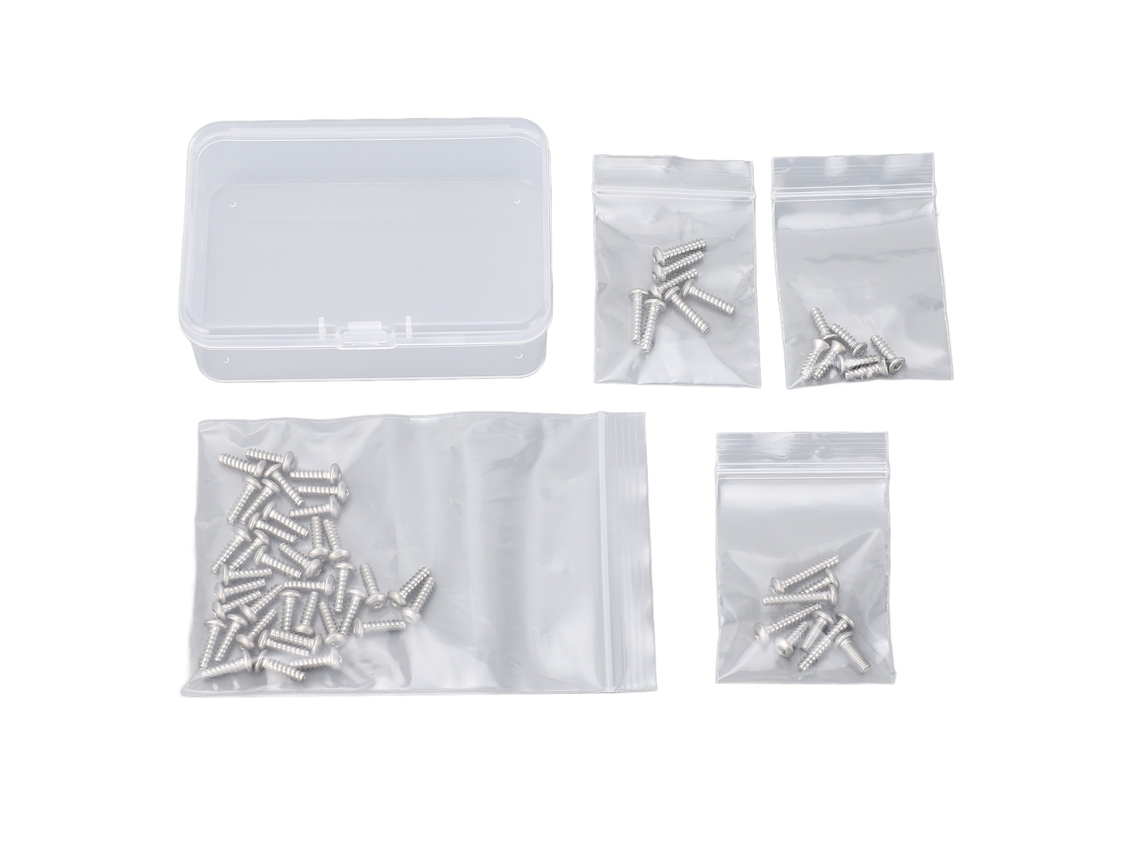 Mali conjunto de Parafusos M3 de Aço Inoxidável com Caixa de Armazenamento para Carro Modelo Tt02