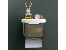 Caixa de Lenços para Parede Plástico Transparente À Prova D'água Durável 15.5×13×13cm S/MARCA
