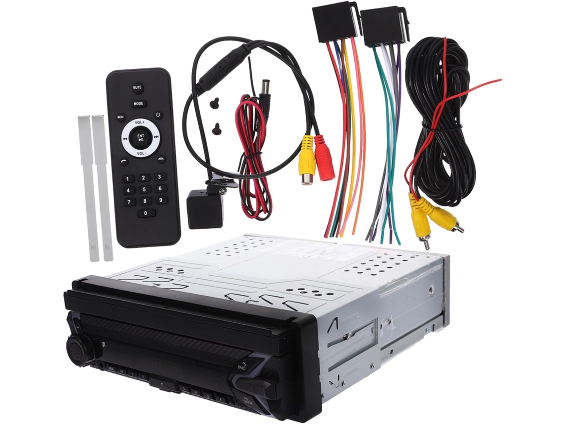 Rádio Automotivo Com Tela Sensível Ao Toque, Display De Alta Definição E Câmera De Ré Integrada - Reprodutor Multimídia Portátil