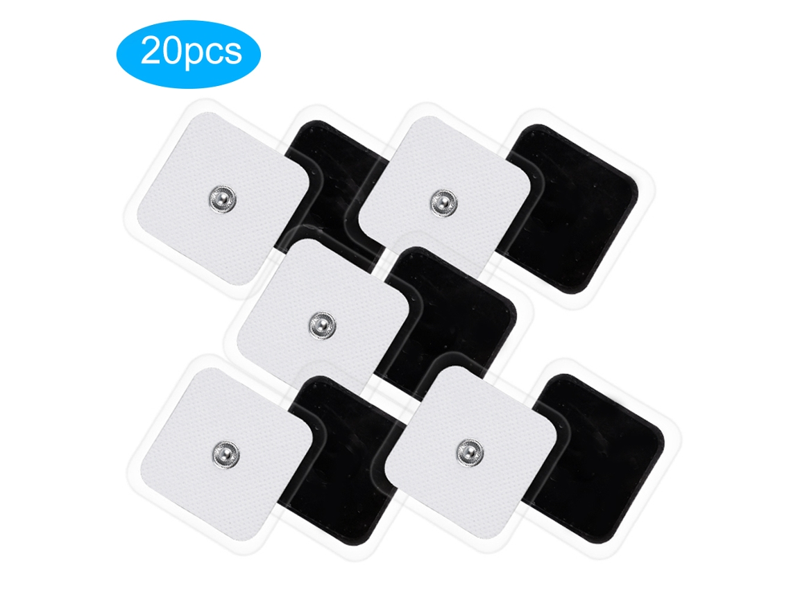20 Unidades De Eletrodos 5x5cm Para Massagem Fisioterápica, Placas Autoadesivas.