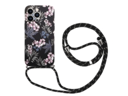 Correia Casa Flores Imd Queda Inch Para Iphone 13 Pro Max Pele Sintética Multicor